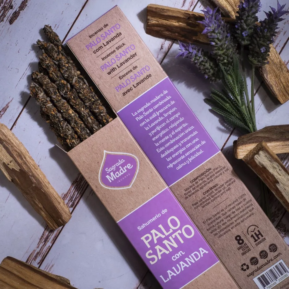 [5920E] Incienso de Palo Santo con Lavanda – Sagrada Madre