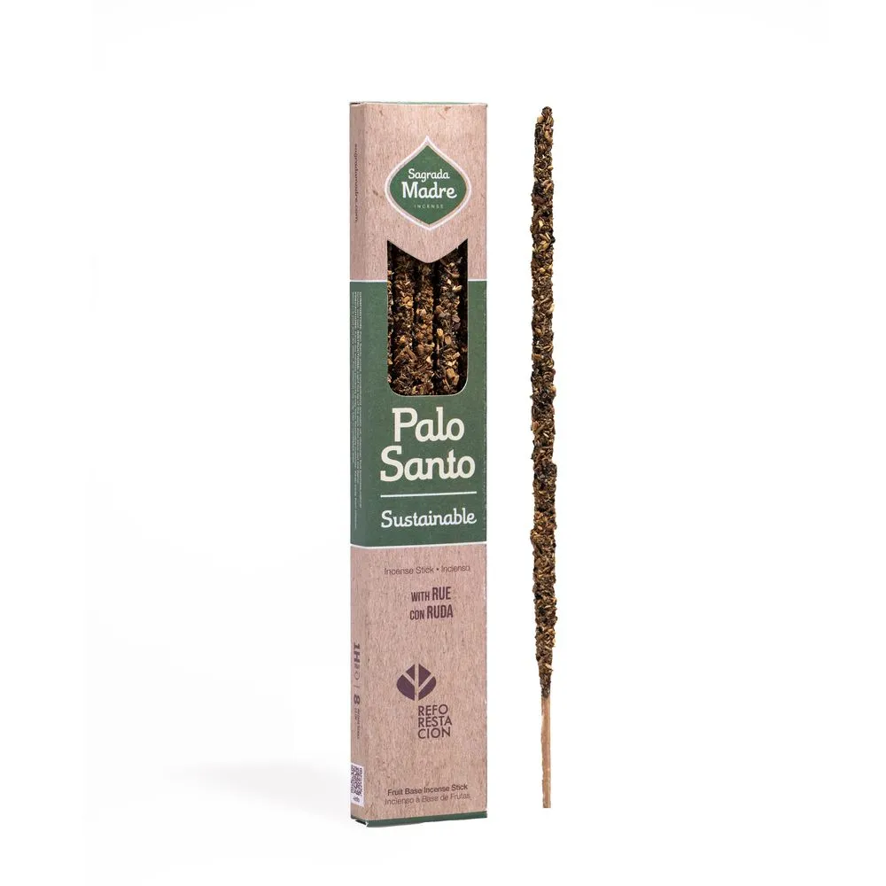 [5920G] Palo Santo con varitas de incienso de pachulí – Sagrada Madre