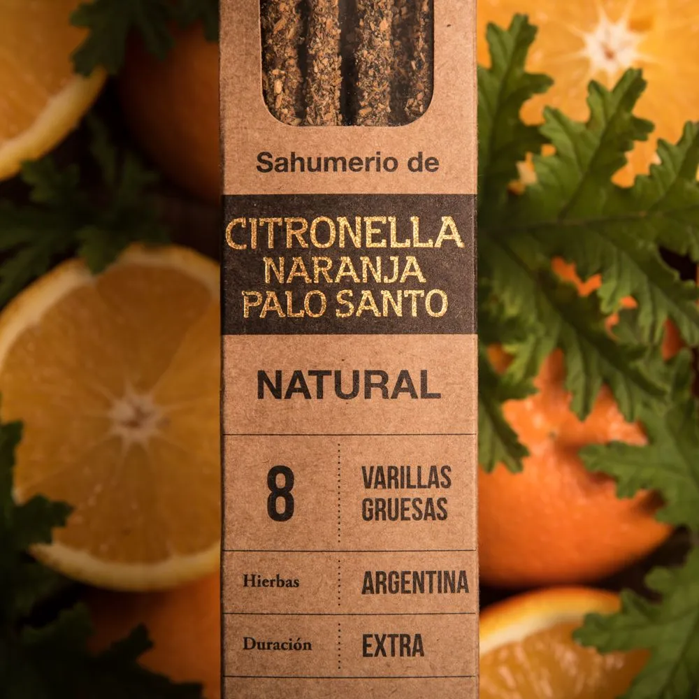 [5918J] Incenso Natural com citronela, laranja e palo santo - Sagrada Madre
